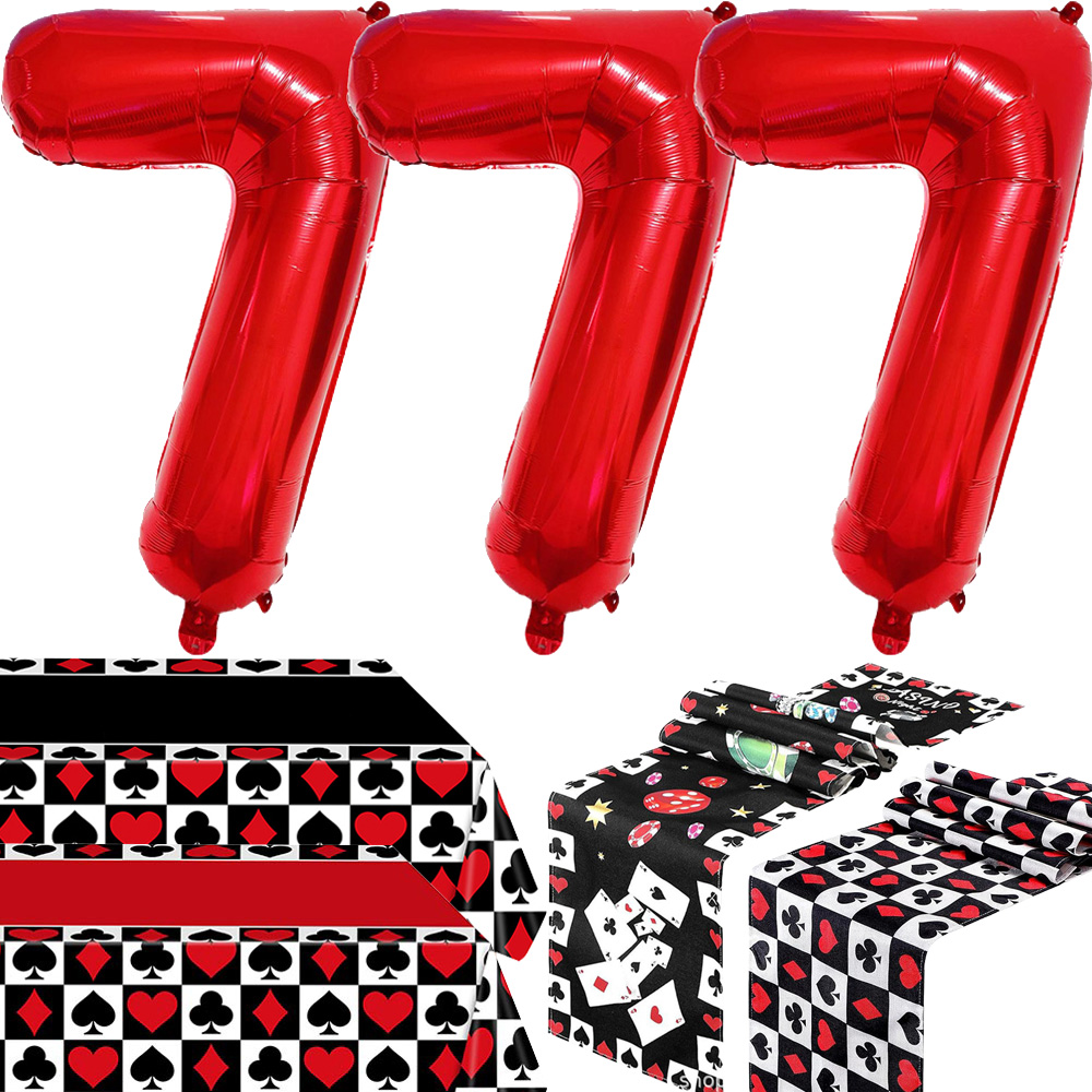 Party Games No Supplies - Mantel decorativo de Casino de póker,
