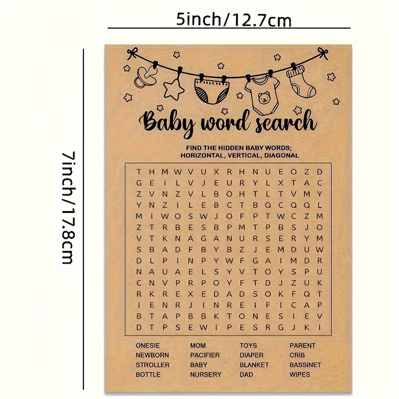 Juego de Baby Shower, Tarjetas - Party Games No Supplies reseña y precio