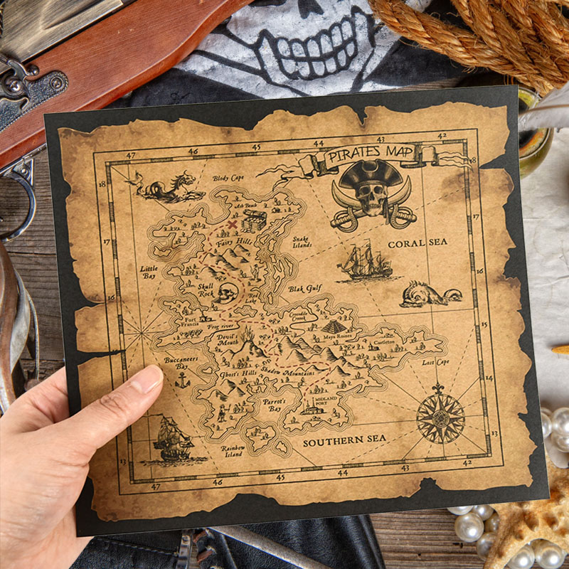 Mapa de Búsqueda del Tesoro Pi - Party Games No Supplies reseña y precio