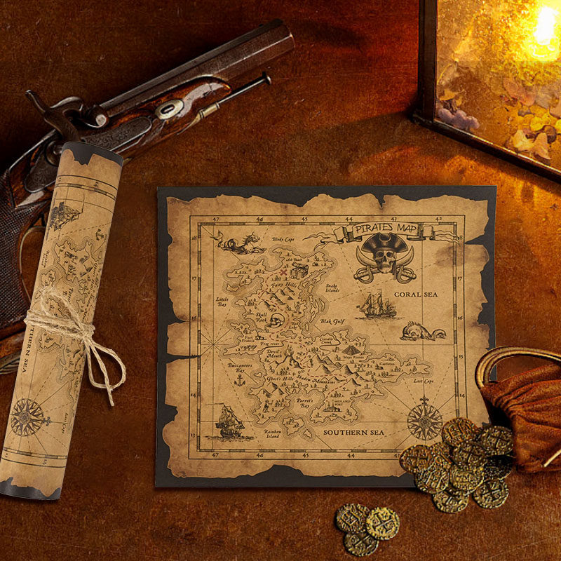 Mapa de Búsqueda del Tesoro Pi - Party Games No Supplies reseña y precio